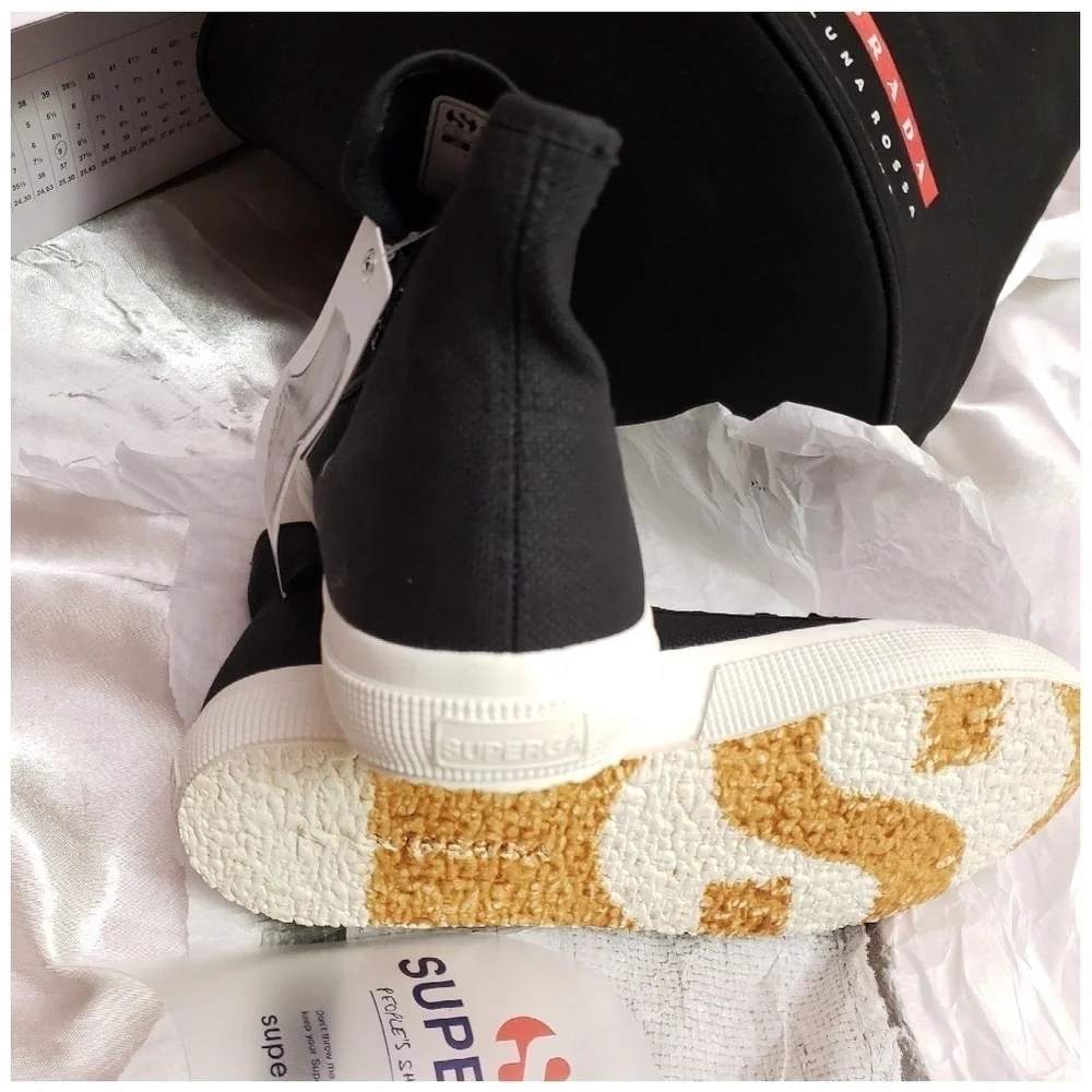 Superga Canvas Hi-Top Sneakers Black